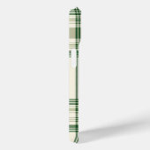 Elegante groene en crème geplakte telefoonhoes Case-Mate iPhone case (Achterkant / Rechts)