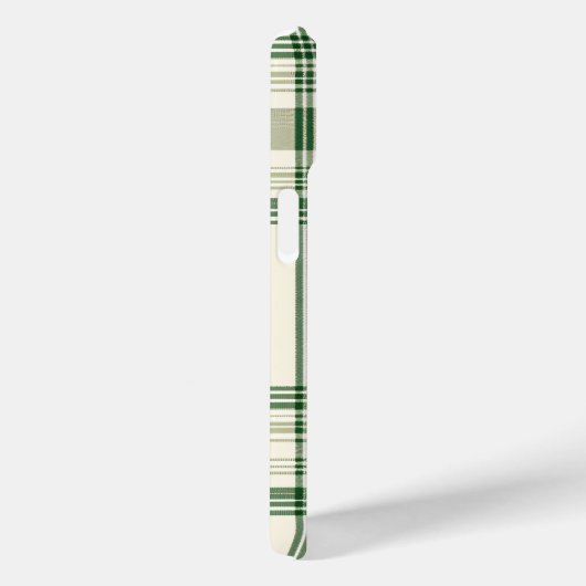 Elegante groene en crème geplakte telefoonhoes Case-Mate iPhone case (Achterkant / Rechts)