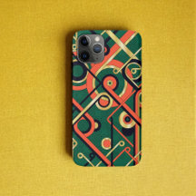 Elegante groene en gouden art deco geometrische