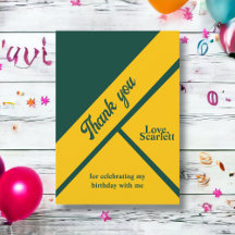 Elegante groene en gouden luxe chique verjaardag