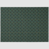 Elegante groene en gouden ruit tissuepapier (Voorkant)