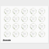 Elegante Groene Envelope Sticker (Vel)