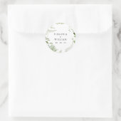 Elegante Groene Envelope Sticker (Tas)