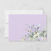 Elegante groene eucalyptus bruiloft RSVP kaart (Achterkant)