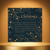 Elegante Groene Familie Monogram Kerst Kaart