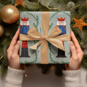 Elegante Groene Feestelijke Vrolijke Kerstmis Note Cadeaupapier