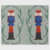 Elegante Groene Feestelijke Vrolijke Kerstmis Note Cadeaupapier (Vlak)