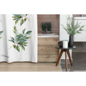 Elegante Groene Foliage Waterverf, custom Douchegordijn