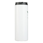 Elegante Groene Foliage Waterverf, custom Thermosbeker (Achterkant)