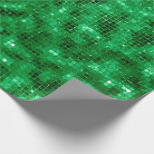 Elegante groene folie cadeaupapier (Hoek)