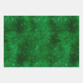 Elegante groene folie inpakpapier vel (Voorkant 3)