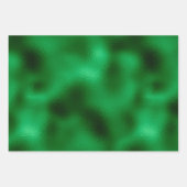 Elegante groene folie inpakpapier vel (Voorkant 2)