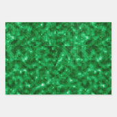 Elegante groene folie inpakpapier vel (Voorkant)