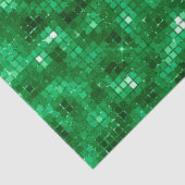 Elegante groene folie tissuepapier (Detail)