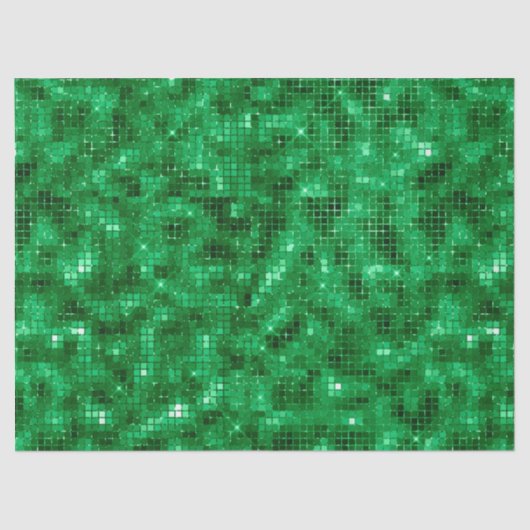 Elegante groene folie tissuepapier (Voorkant)
