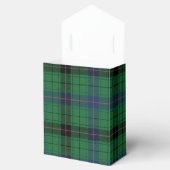 Elegante groene geruite Davidson Tartan Bedankdoosjes (Geopend)