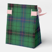 Elegante groene geruite Davidson Tartan Bedankdoosjes (Achterkant)