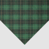 Elegante groene geruite Kerstvakantie Tissuepapier (Detail)