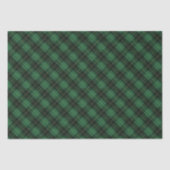 Elegante groene geruite Kerstvakantie Tissuepapier (Voorkant)