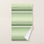 Elegante groene gestreepte bad handdoek (Handdoek)
