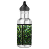 Elegante groene glas-in-lood look waterfles (Rechts)