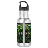 Elegante groene glas-in-lood look waterfles (Achterkant)
