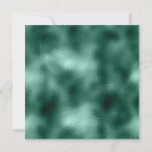 Elegante groene glitter en Folie bruiloft Kaart (Achterkant)