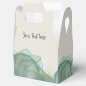 Elegante groene goud glitters - Personaliseer + Lo Bedankdoosjes (Geopend)