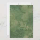 Elegante groene goud trouw verlovingsfeest (Achterkant)