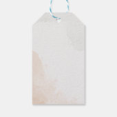 Elegante groene & gouden foto bruiloft cadeaulabel (Achterkant)