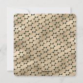 Elegante Groene Gouden Kat Eigenaar Foto Meowy Ker Feestdagenkaart (Achterkant)