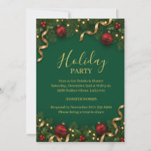 Elegante groene gouden kerstvakantiefeest 