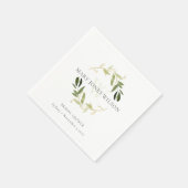 ELEGANTE GROENE GOUDEN LOOFKRANS BRUIDSSHOWER SERVET (Hoek)