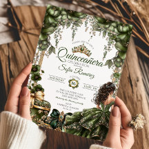 Elegante groene gouden tiara bloemstuk Quinceañera