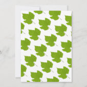 Elegante groene herfstbladeren herfst bloemenbruil save the date (Achterkant)