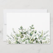 Elegante Groene Huwelijks Dankjewel Kaart (Achterkant)
