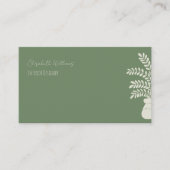 Elegante groene interieur designer Visitekaartjes (Voorkant)