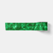 Elegante groene kerst satijnen lint (Voorkant)