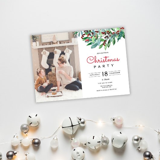 Elegante Groene Kerstfeest Kaart