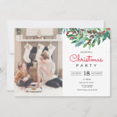 Elegante Groene Kerstfeest Kaart (Voorkant)