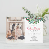 Elegante Groene Kerstfeest Kaart (Staand voorkant)