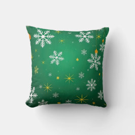 Elegante groene kerstsprankeling kussen