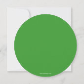 Elegante groene klaver Shamrock St Patricks Day Kaart (Achterkant)