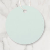 Elegante Groene Liefde is Zoet Bruiloft Bedankjes Labels (Achterkant)