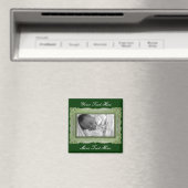 Elegante groene Lijst magneet (Insitu (Vaatwasser))