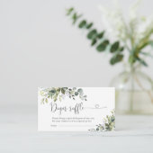 Elegante Groene Luierspel Enclosure Kaart (Staand voorkant)