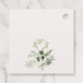 Elegante Groene Margarita Cocktail Bruidsmeisjesfe Bedankjes Labels (Achterkant)