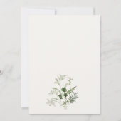 Elegante Groene Margarita Cocktail Bruidsmeisjesfe Bedankkaart (Achterkant)