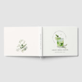 Elegante Groene Margarita Cocktail Bruidsmeisjesfe Gastenboek (Volledig)