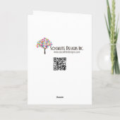 Elegante groene marineblauwe bloemuitbarsting dank bedankkaart (Achterkant)